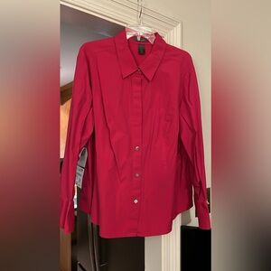 Liz Claiborne Pink Button-Up Blouse